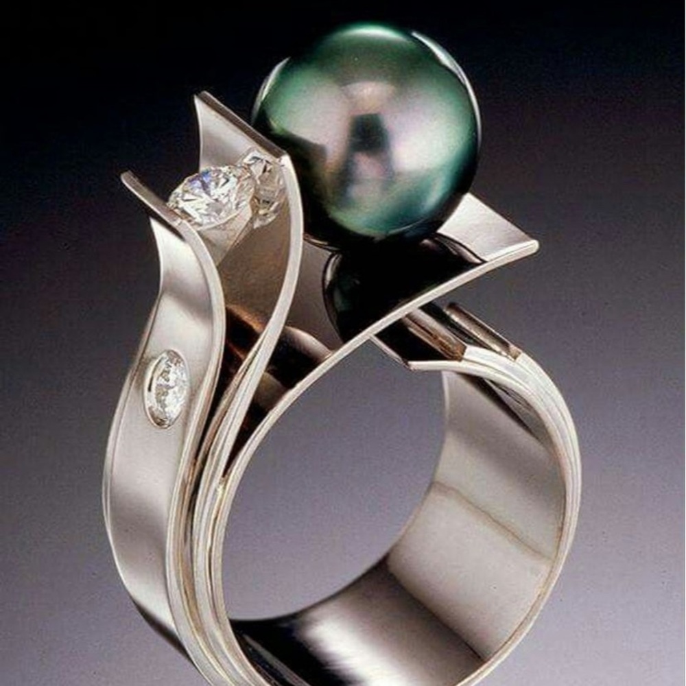 Fashion sterling silver white sapphire Ring